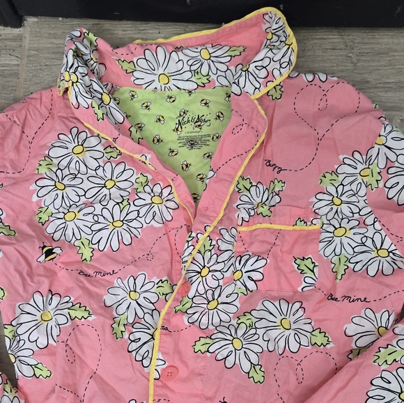 Two Pairs Of Y2K Era Nick & Nora Pajamas- (Bees And Snakeskin 100% Cotton) - Picture 4 of 10
